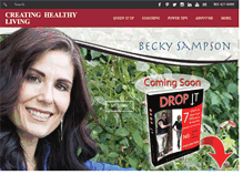 Tablet Screenshot of creatinghealthyliving.com